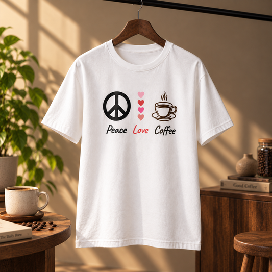 Peace Love & Coffee T-Shirt