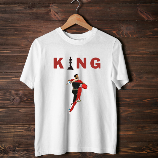 Classic White King T-Shirt RCB