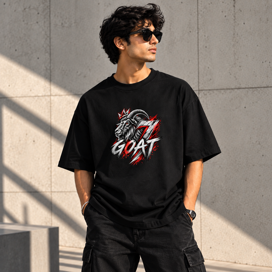 NO. 7  G.O.A.T Oversized T-Shirt