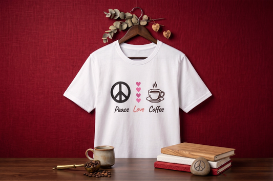 Peace Love & Coffee T-Shirt
